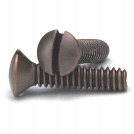 AMERTAC Wallplate Screws No. 6 X 3/4-in L Slotted Oval Head Aged Bronze PSDB